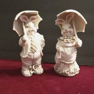 Ceramic Mr/Mrs Rabbit